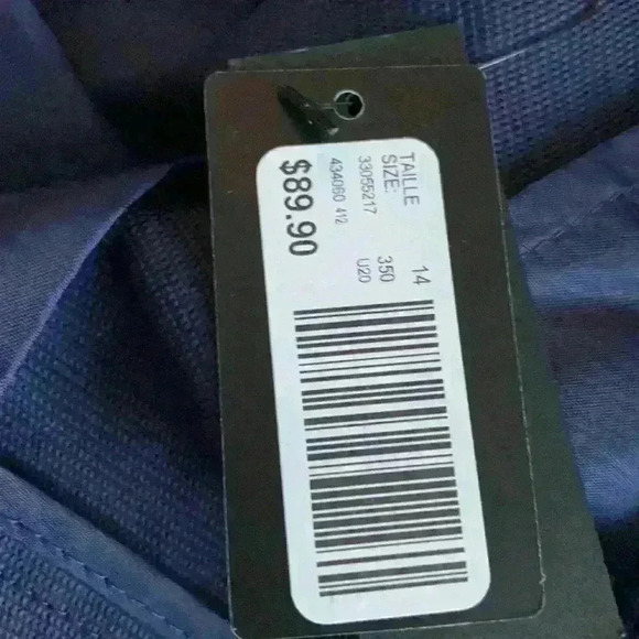 RW & Co Cropped Mid-Rise Trousers/Pant ,true navy size 14. - Picture 6 of 10